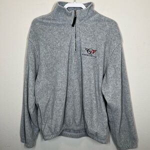 Corvette Antigua Grey 1/4 Zip Grey Fleece 2001 Size Medium